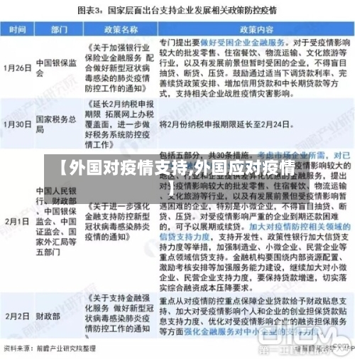 【外国对疫情支持,外国应对疫情】