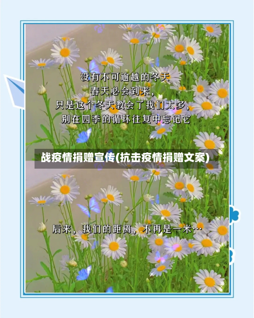 战疫情捐赠宣传(抗击疫情捐赠文案)-第2张图片