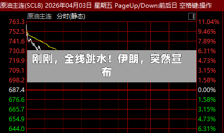 刚刚	，全线跳水！伊朗，突然宣布-第3张图片