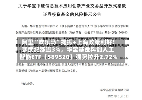 阿里“欢乐马	”提振+上海政策利好！寒武纪涨逾3%，华宝基金科创人工智能ETF（589520）强势拉升2.72%-第2张图片