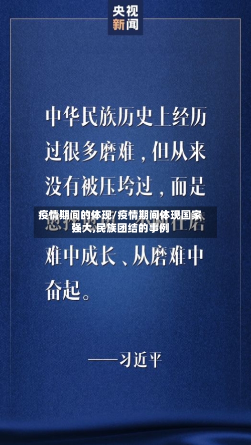 疫情期间的体现/疫情期间体现国家强大,民族团结的事例