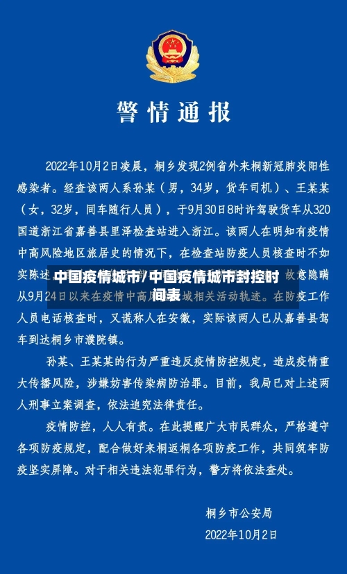 中国疫情城市/中国疫情城市封控时间表