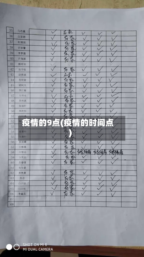 疫情的9点(疫情的时间点)