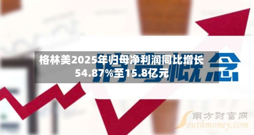 格林美2025年归母净利润同比增长54.87%至15.8亿元