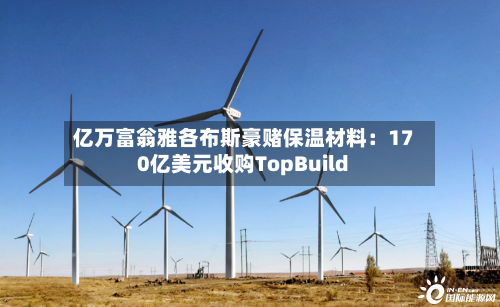 亿万富翁雅各布斯豪赌保温材料：170亿美元收购TopBuild-第2张图片