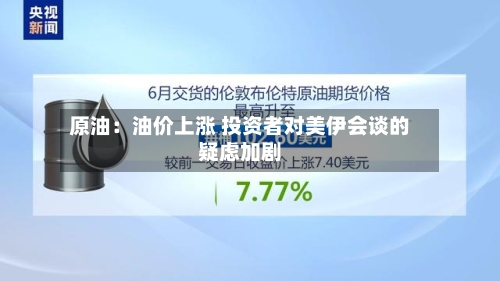 原油：油价上涨 投资者对美伊会谈的疑虑加剧