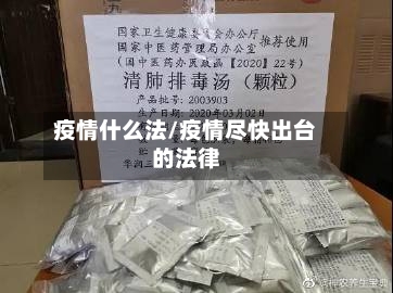 疫情什么法/疫情尽快出台的法律-第3张图片
