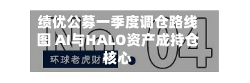 绩优公募一季度调仓路线图 AI与HALO资产成持仓核心-第2张图片