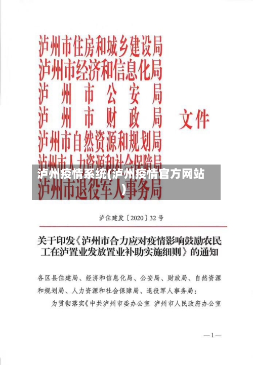 泸州疫情系统(泸州疫情官方网站)