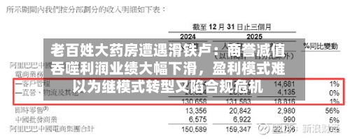 老百姓大药房遭遇滑铁卢：商誉减值吞噬利润业绩大幅下滑，盈利模式难以为继模式转型又陷合规危机-第3张图片