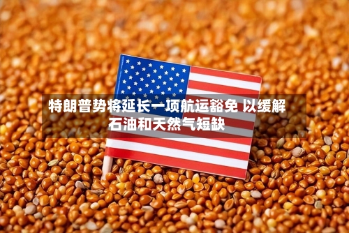 特朗普势将延长一项航运豁免 以缓解石油和天然气短缺