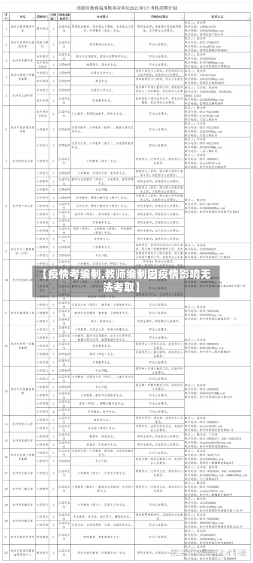 【疫情考编制,教师编制因疫情影响无法考取】-第3张图片