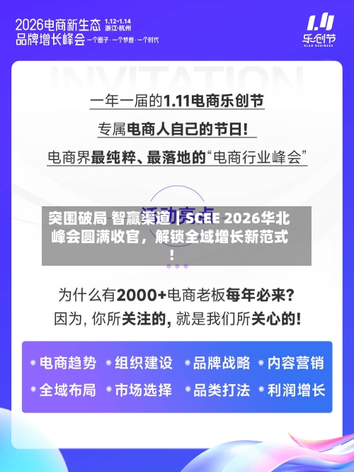 突围破局 智赢渠道｜SCEE 2026华北峰会圆满收官，解锁全域增长新范式！-第2张图片