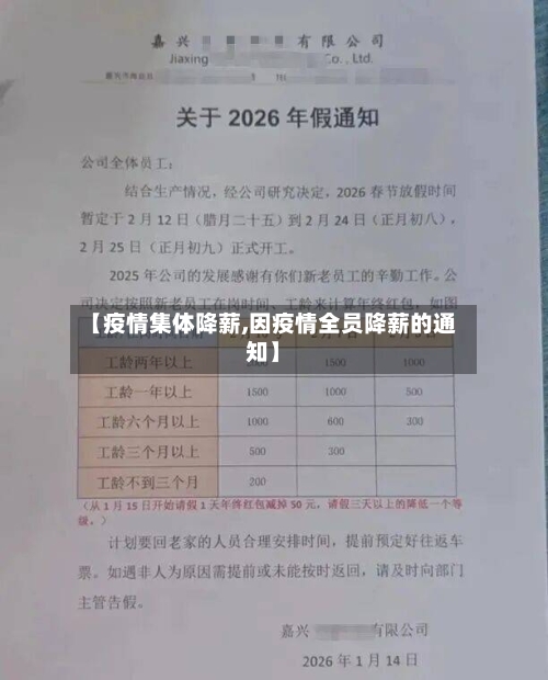 【疫情集体降薪,因疫情全员降薪的通知】-第2张图片