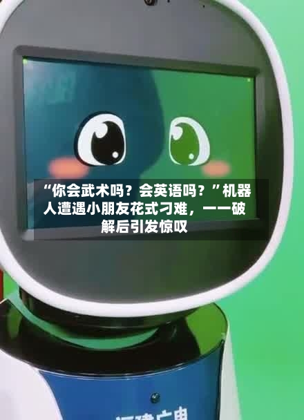 “你会武术吗？会英语吗？”机器人遭遇小朋友花式刁难，一一破解后引发惊叹-第3张图片