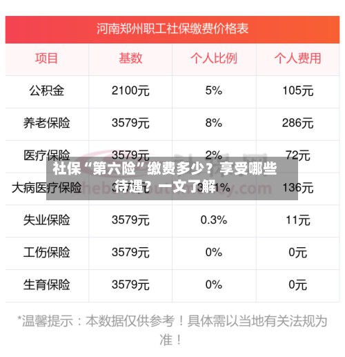 社保“第六险”缴费多少？享受哪些待遇？一文了解-第2张图片