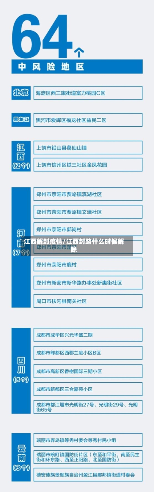 江西解封疫情/江西封路什么时候解除-第3张图片