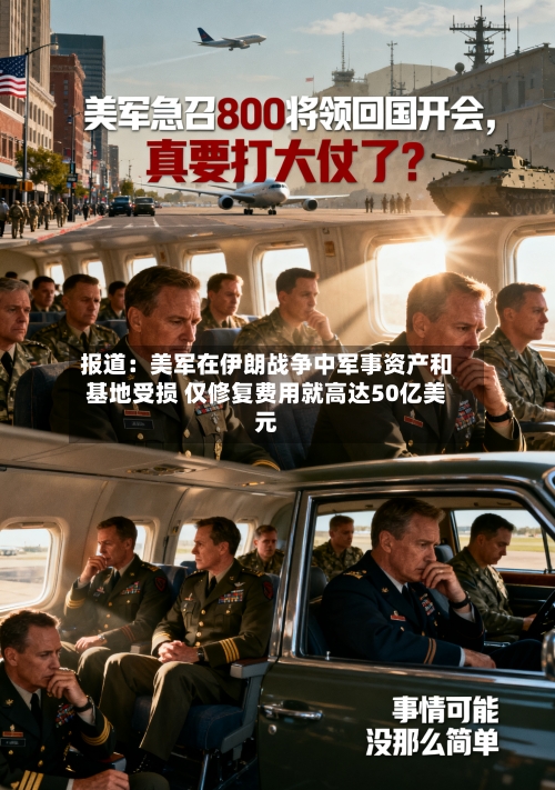 报道：美军在伊朗战争中军事资产和基地受损 仅修复费用就高达50亿美元