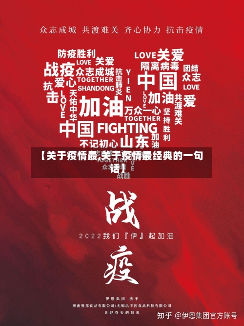 【关于疫情最,关于疫情最经典的一句话】