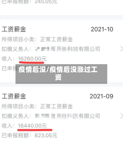 疫情后没/疫情后没涨过工资
