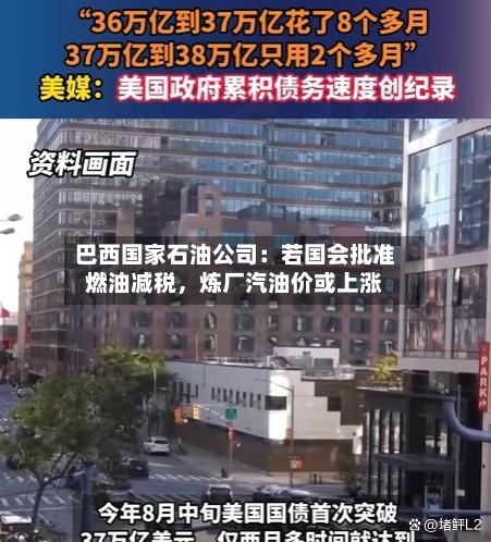 巴西国家石油公司：若国会批准燃油减税，炼厂汽油价或上涨
