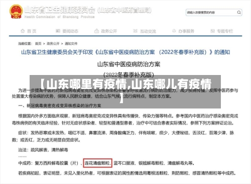 【山东哪里有疫情,山东哪儿有疫情】-第3张图片