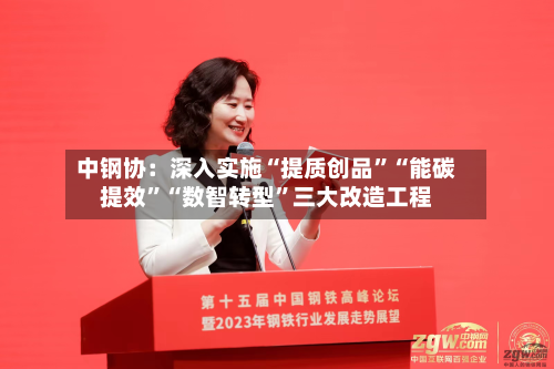 中钢协：深入实施“提质创品”“能碳提效	”“数智转型”三大改造工程-第2张图片