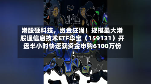 港股硬科技，资金狂涌！规模最大港股通信息技术ETF华宝（159131）开盘半小时快速获资金申购6100万份！-第2张图片