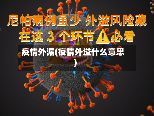 疫情外漏(疫情外溢什么意思)