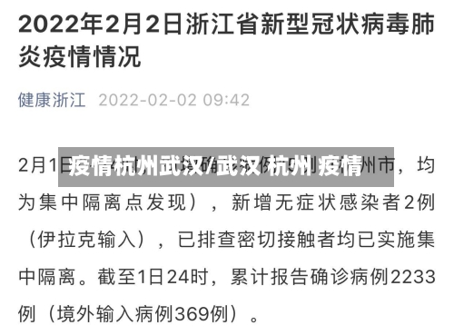 疫情杭州武汉/武汉 杭州 疫情