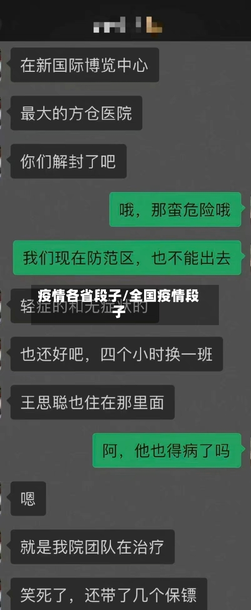 疫情各省段子/全国疫情段子