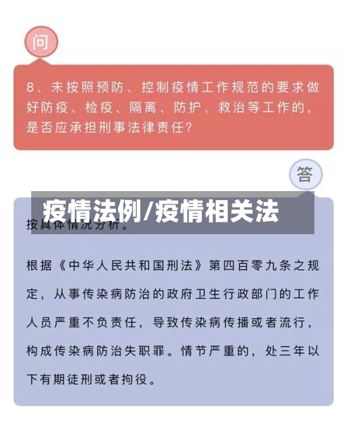 疫情法例/疫情相关法