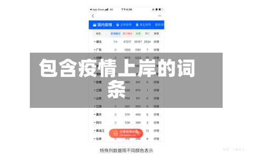 包含疫情上岸的词条