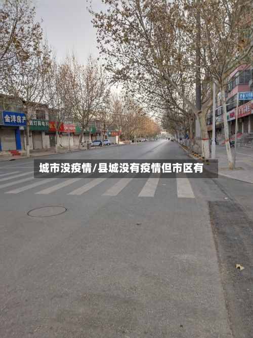 城市没疫情/县城没有疫情但市区有