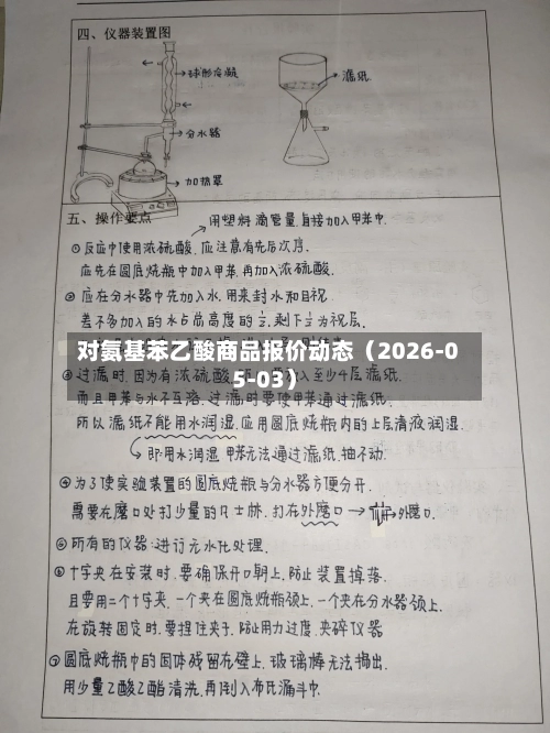 对氨基苯乙酸商品报价动态（2026-05-03）