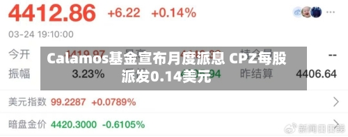 Calamos基金宣布月度派息 CPZ每股派发0.14美元-第2张图片