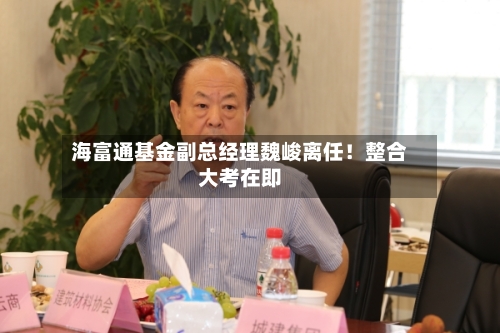 海富通基金副总经理魏峻离任！整合大考在即-第2张图片