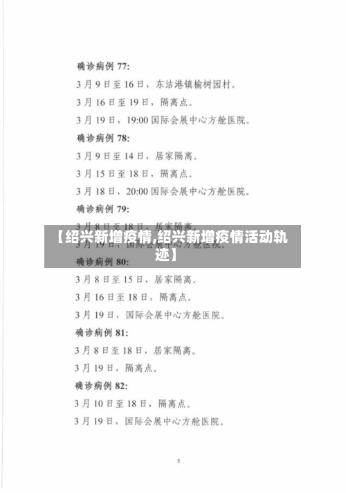 【绍兴新增疫情,绍兴新增疫情活动轨迹】-第2张图片